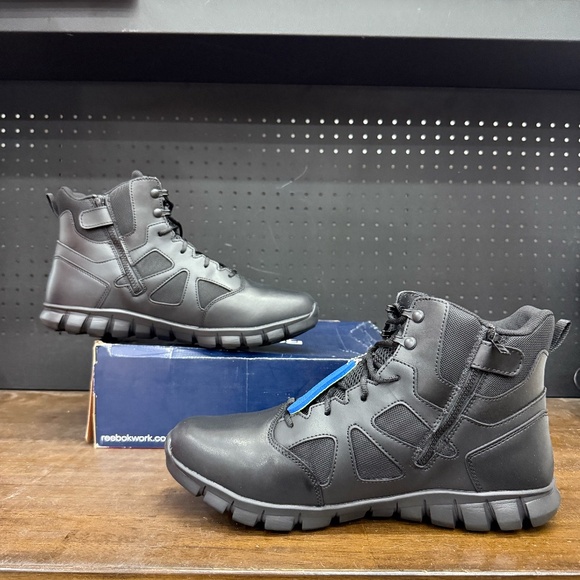 New W/ Box! Men's Reebok Sublite Cushion Tactical 6'' Side Zipper Boots Size 16 - Picture 2 of 5